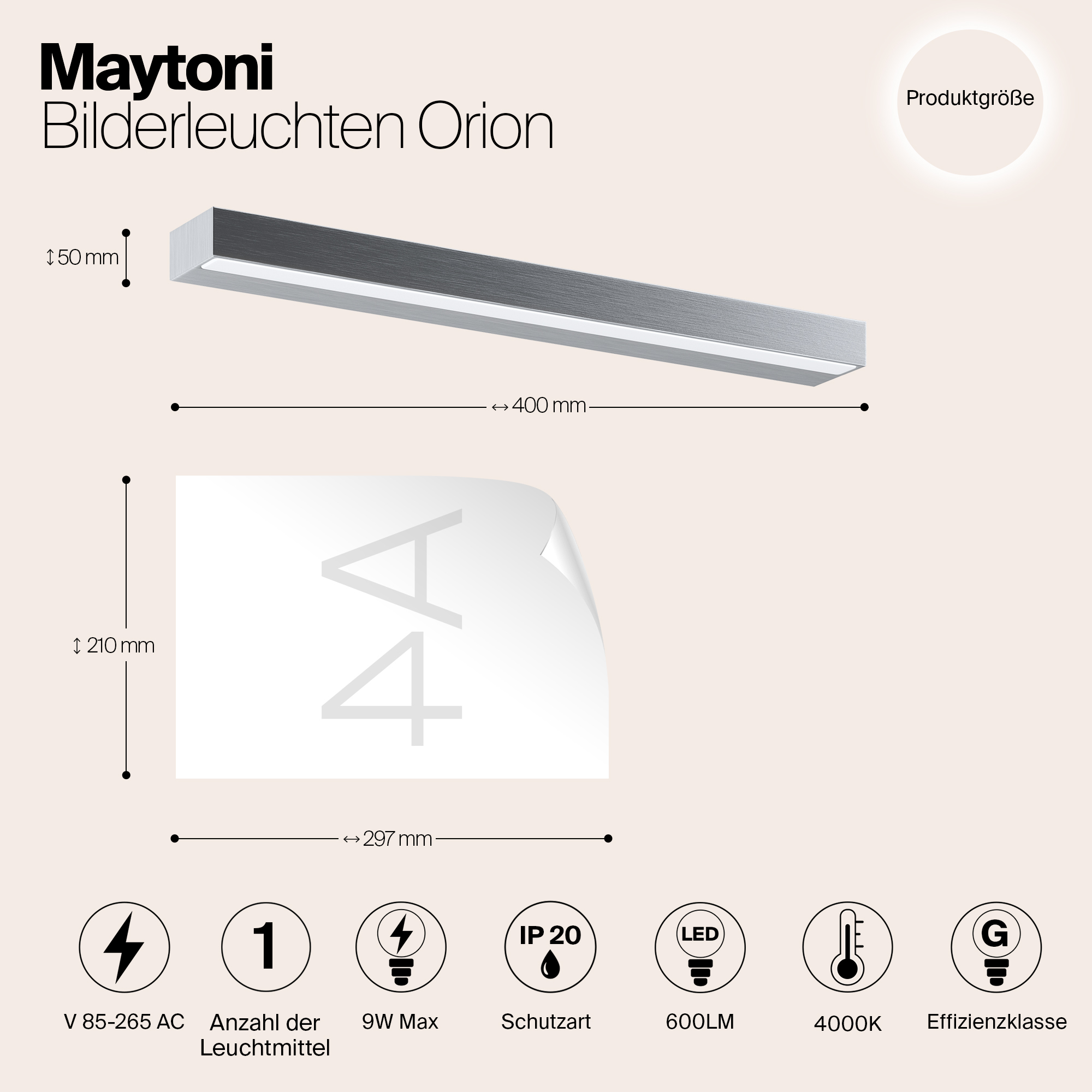 картинка Подсветка для зеркал Maytoni MIR011WL-L9S4K от магазина pro-decor.kz