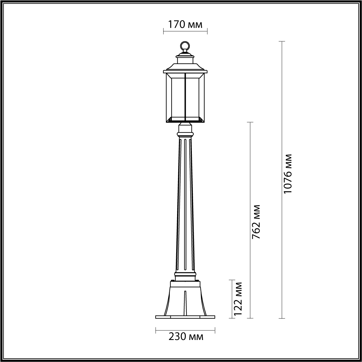 картинка Уличный светильник Odeon Light Nature Mavret 4961/1F от магазина pro-decor.kz