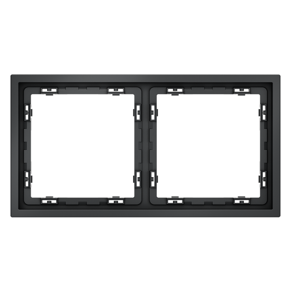картинка Рамка пластиковая VOLTUM S70 на 2 поста, (графит) VLS100207 магазин pro-decor.kz являющийся официальным дистрибьютором в Казахстане картинка Рамка пластиковая VOLTUM S70 на 2 поста, (графит) VLS100207 от магазина pro-decor.kz