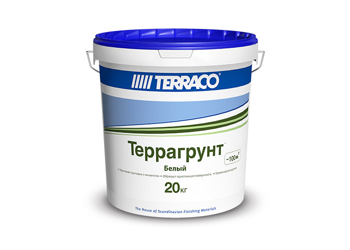 Купить Грунтовка TERRACO Террагрунт (10кг) Белый База Clear Грунтовка TERRACO Террагрунт (10кг) Белый База Clear