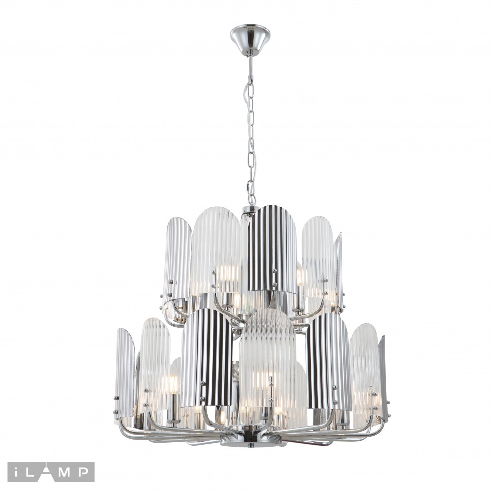 картинка Подвесная люстра iLamp Dolce 15571-12 CR+MULT от магазина pro-decor.kz