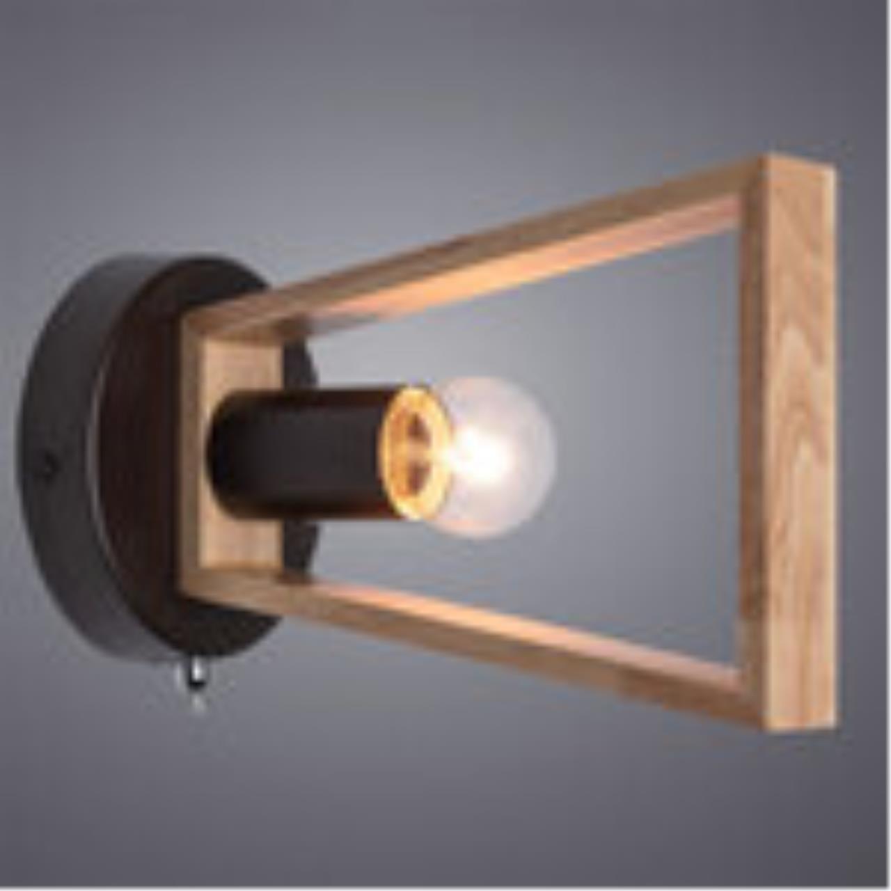 картинка Настенный светильник Arte Lamp Brussels A8030AP-1BK от магазина pro-decor.kz
