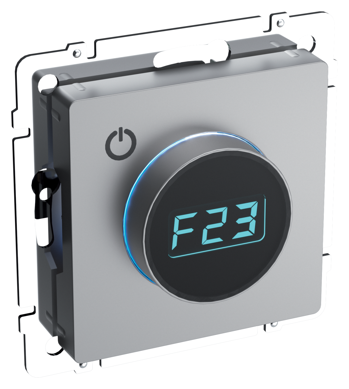 картинка BRITE Термостат электронный с инд. ТС10-1-БрС сталь IEK от магазина pro-decor.kz